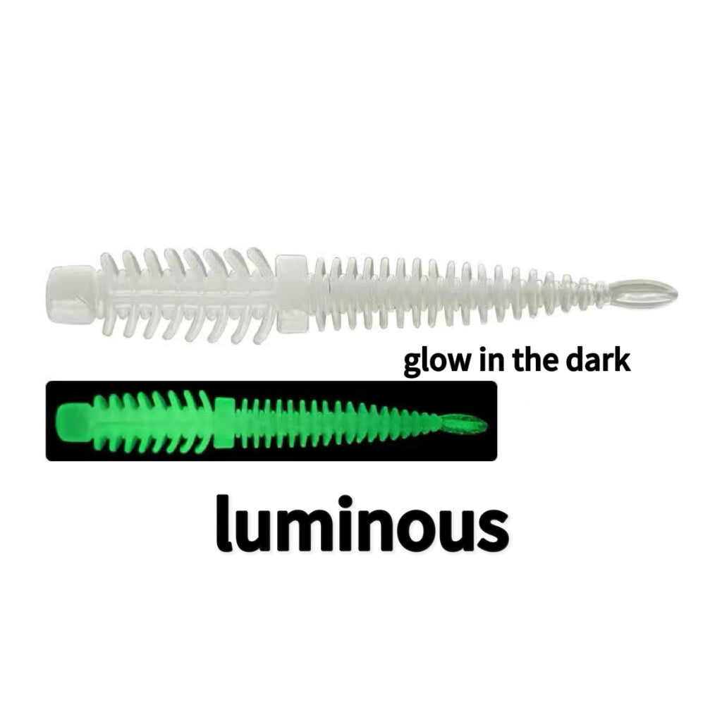 Floating Water Worms for Bass Fishing 8cm/1.6g 10pcs KIRA Fishing