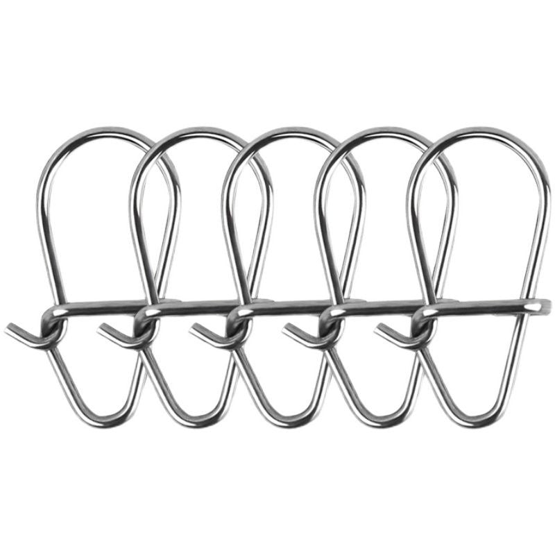 Stainless Steel Hook Lock Fishing Snaps 100pcs KIRA Fishing