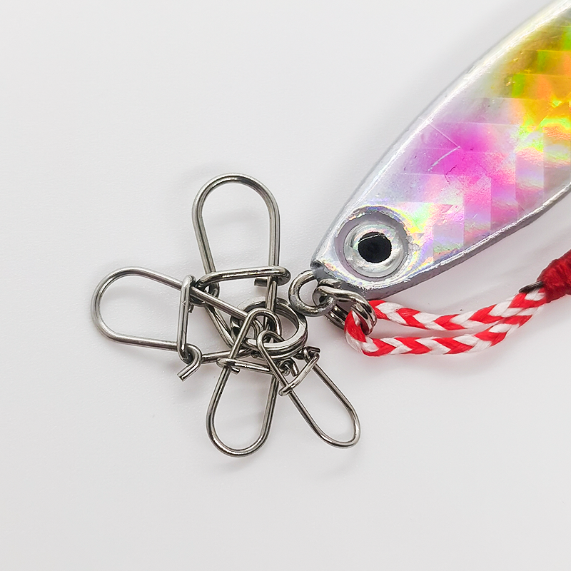 Stainless Steel Hook Lock Fishing Snaps 100pcs KIRA Fishing