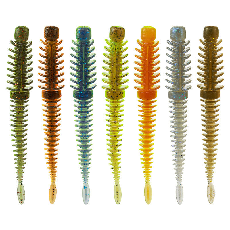 Floating Water Worms for Bass Fishing 8cm/1.6g 10pcs KIRA Fishing