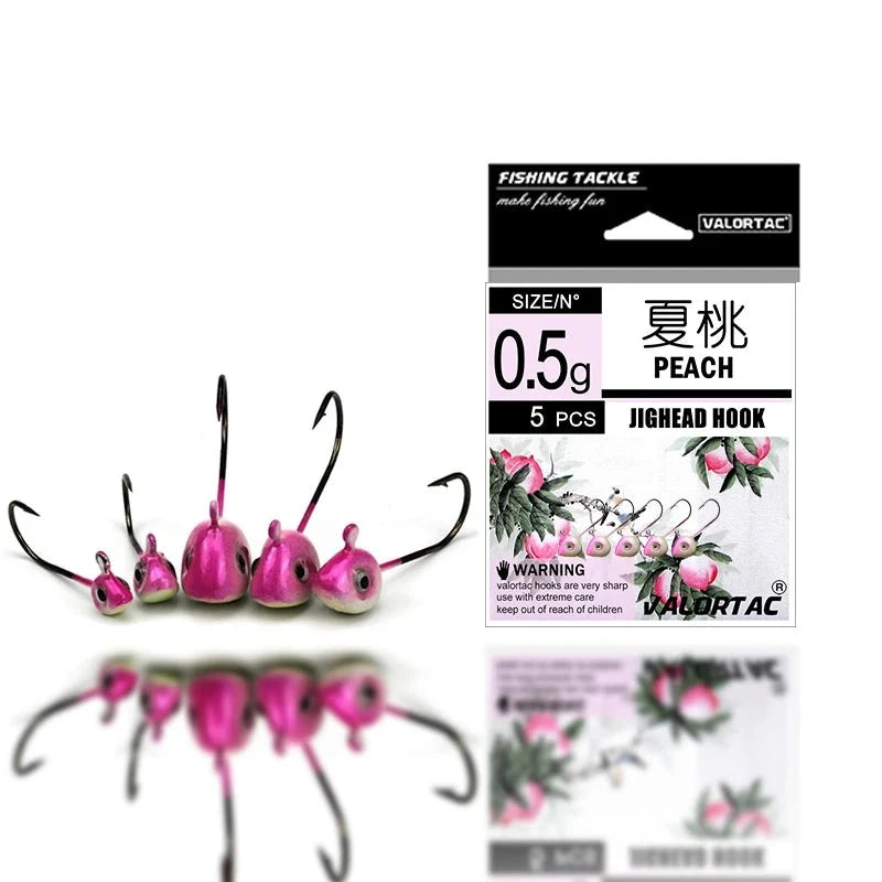 Peachy Pink JigHead 5pcs