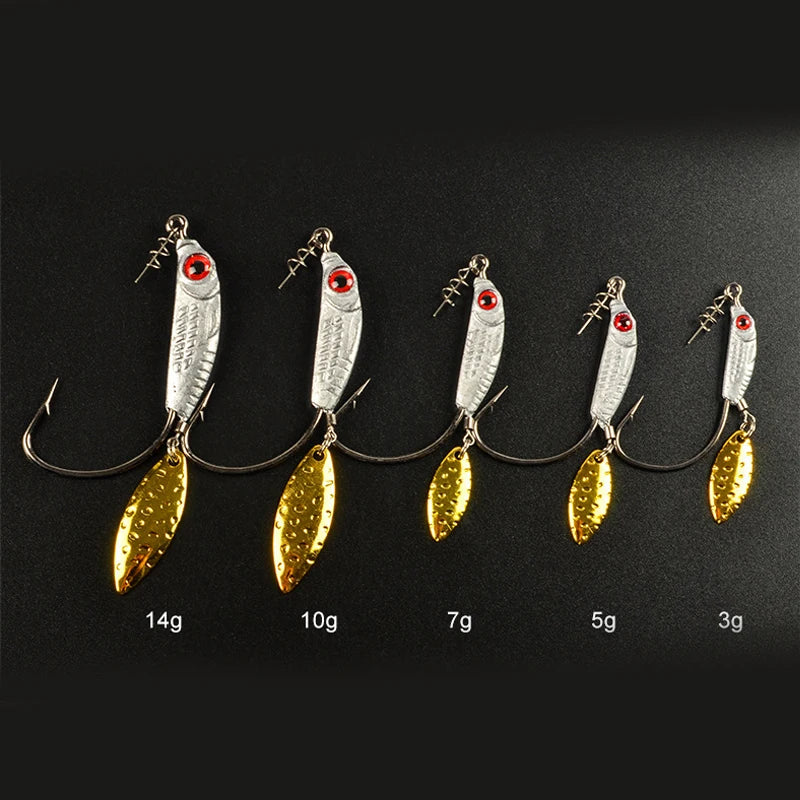 Jig Head Crank Hook 5pcs