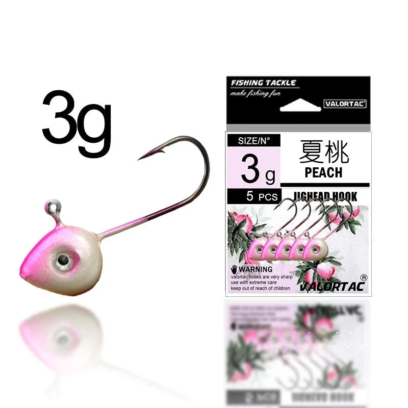 Peachy Pink JigHead 5pcs