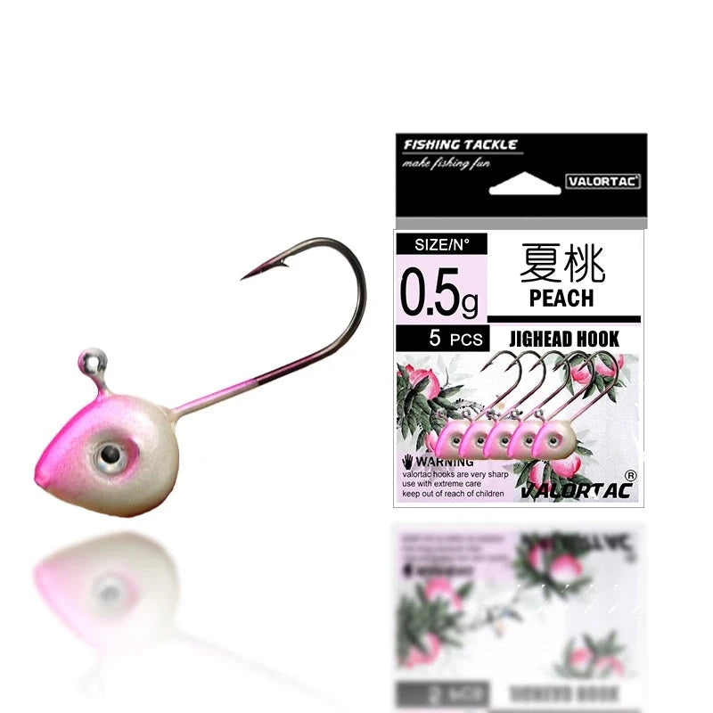 Peachy Pink JigHead 5pcs