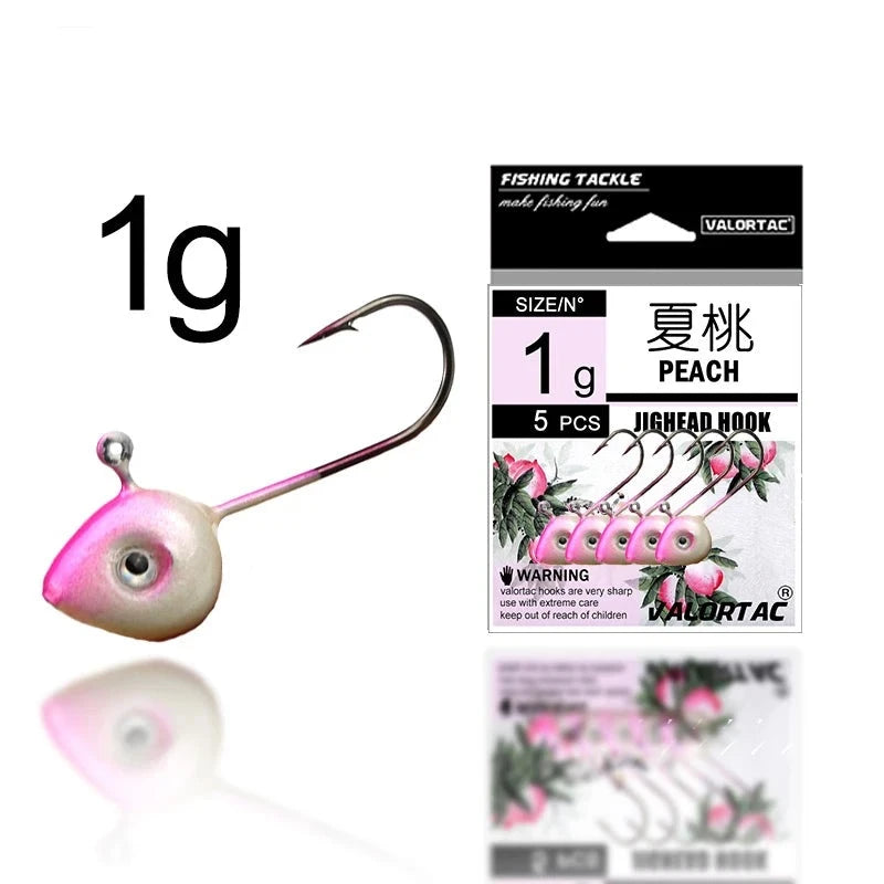 Peachy Pink JigHead 5pcs