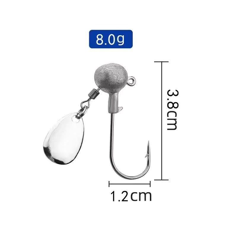 Sparkle Spinner Jig Head 10pcs