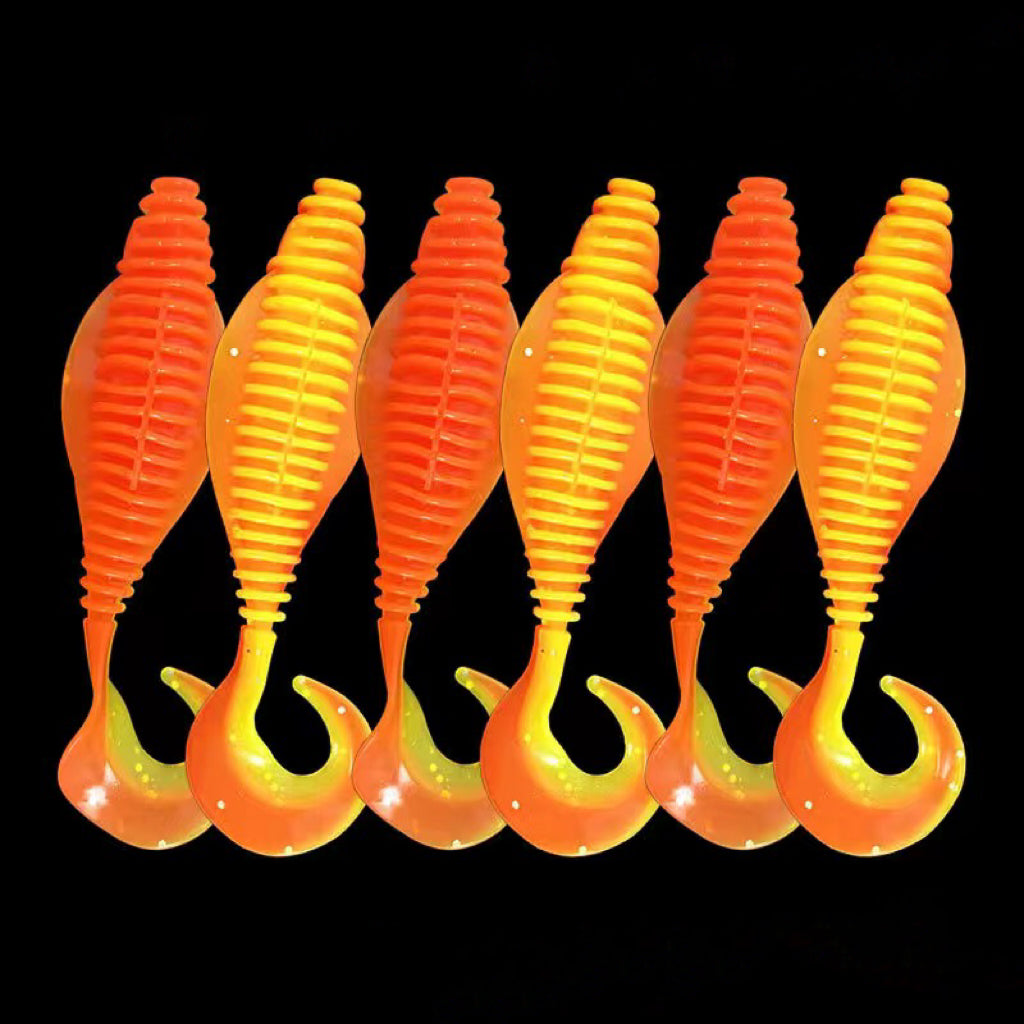 路亚饵螺丝软饵卷尾飞蛹8cm4.5g/10.5cm8g路亚假饵鲈鱼翘嘴黑鱼饵 KIRA Fishing
