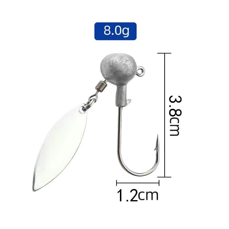 Sparkle Spinner Jig Head 10pcs