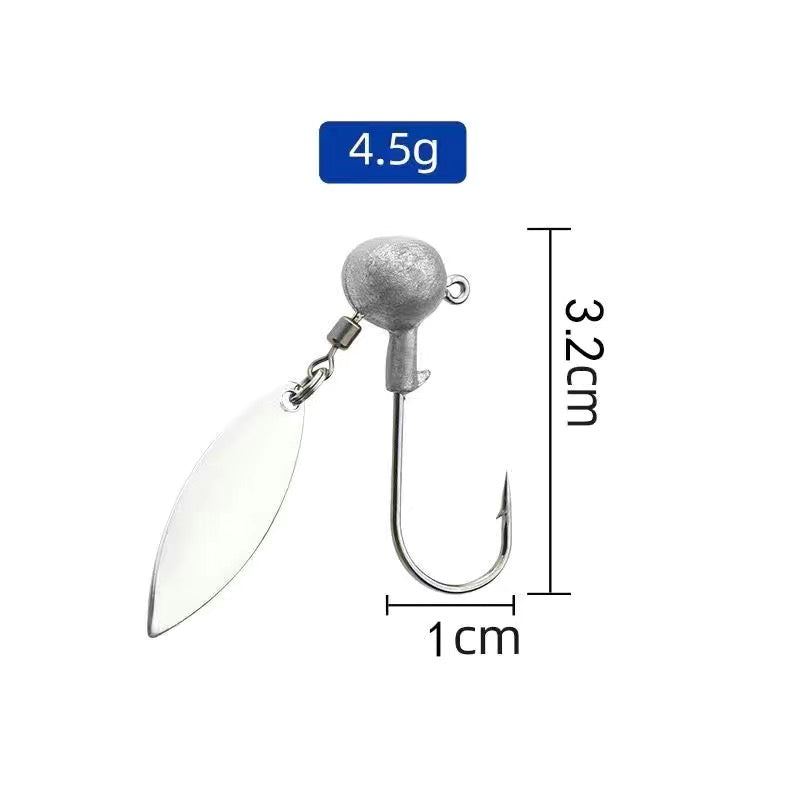 Sparkle Spinner Jig Head 10pcs