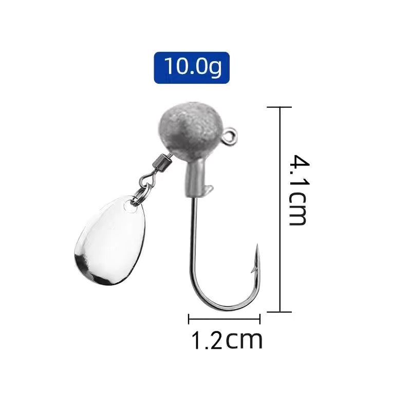 Sparkle Spinner Jig Head 10pcs
