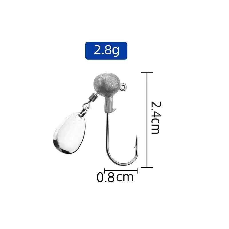 Sparkle Spinner Jig Head 10pcs