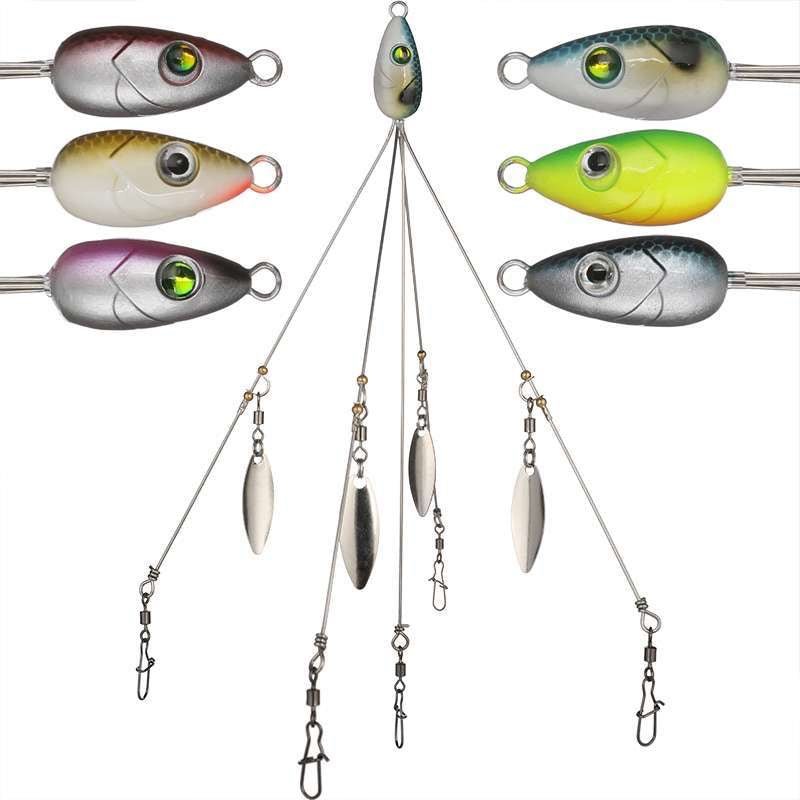 5-Wire Alabama rig for bass fishing 4-Blade/8-Blade 17g/22g KIRA Fishing