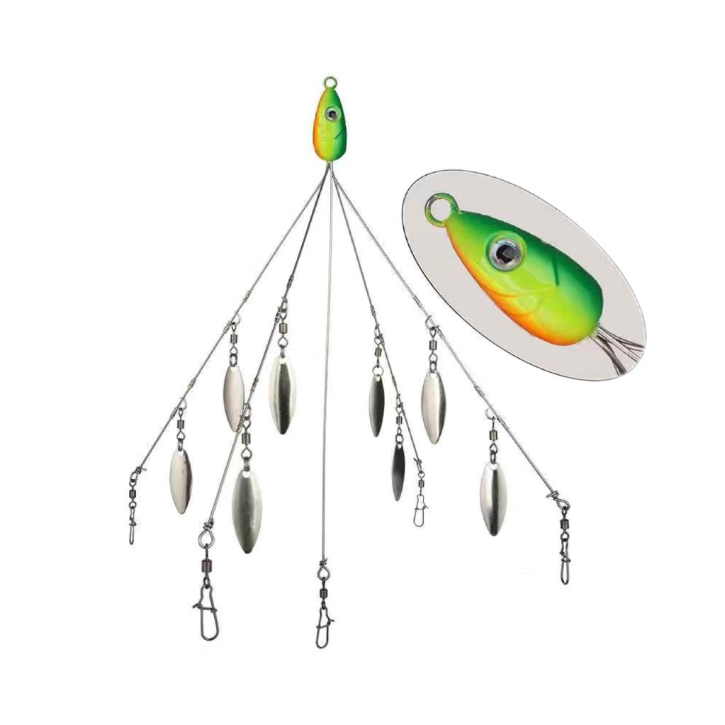 5-Wire Alabama rig for bass fishing 4-Blade/8-Blade 17g/22g KIRA Fishing