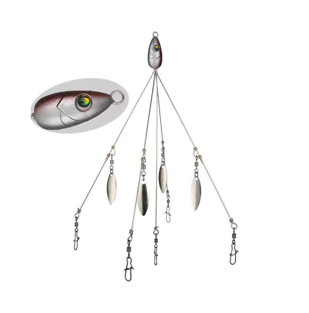5-Wire Alabama rig for bass fishing 4-Blade/8-Blade 17g/22g KIRA Fishing