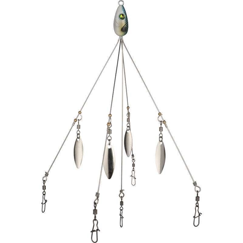 5-Wire Alabama rig for bass fishing 4-Blade/8-Blade 17g/22g KIRA Fishing