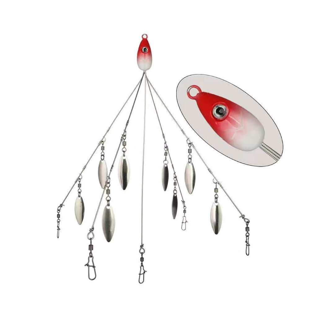 5-Wire Alabama rig for bass fishing 4-Blade/8-Blade 17g/22g KIRA Fishing
