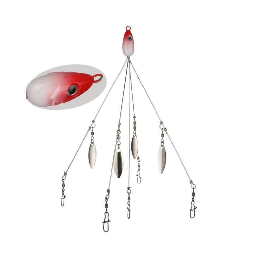 5-Wire Alabama rig for bass fishing 4-Blade/8-Blade 17g/22g KIRA Fishing