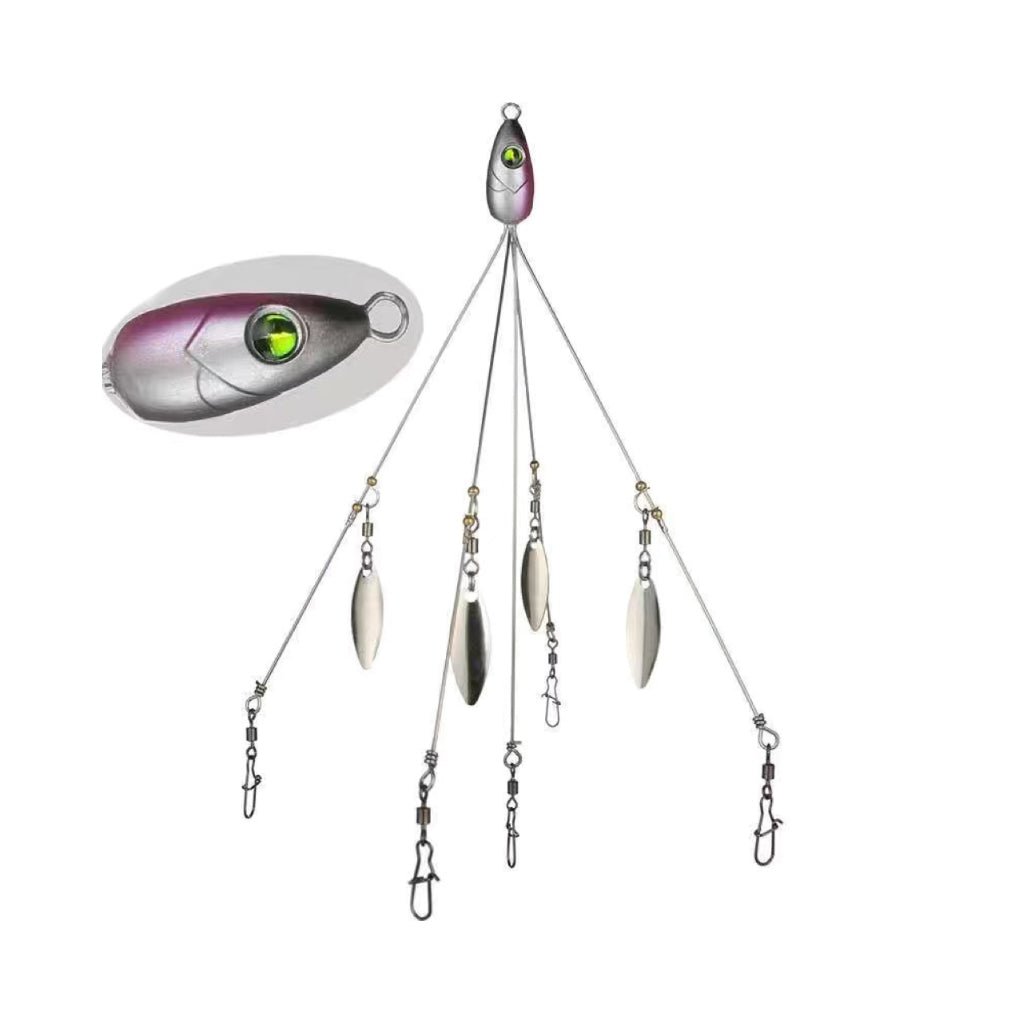 5-Wire Alabama rig for bass fishing 4-Blade/8-Blade 17g/22g KIRA Fishing