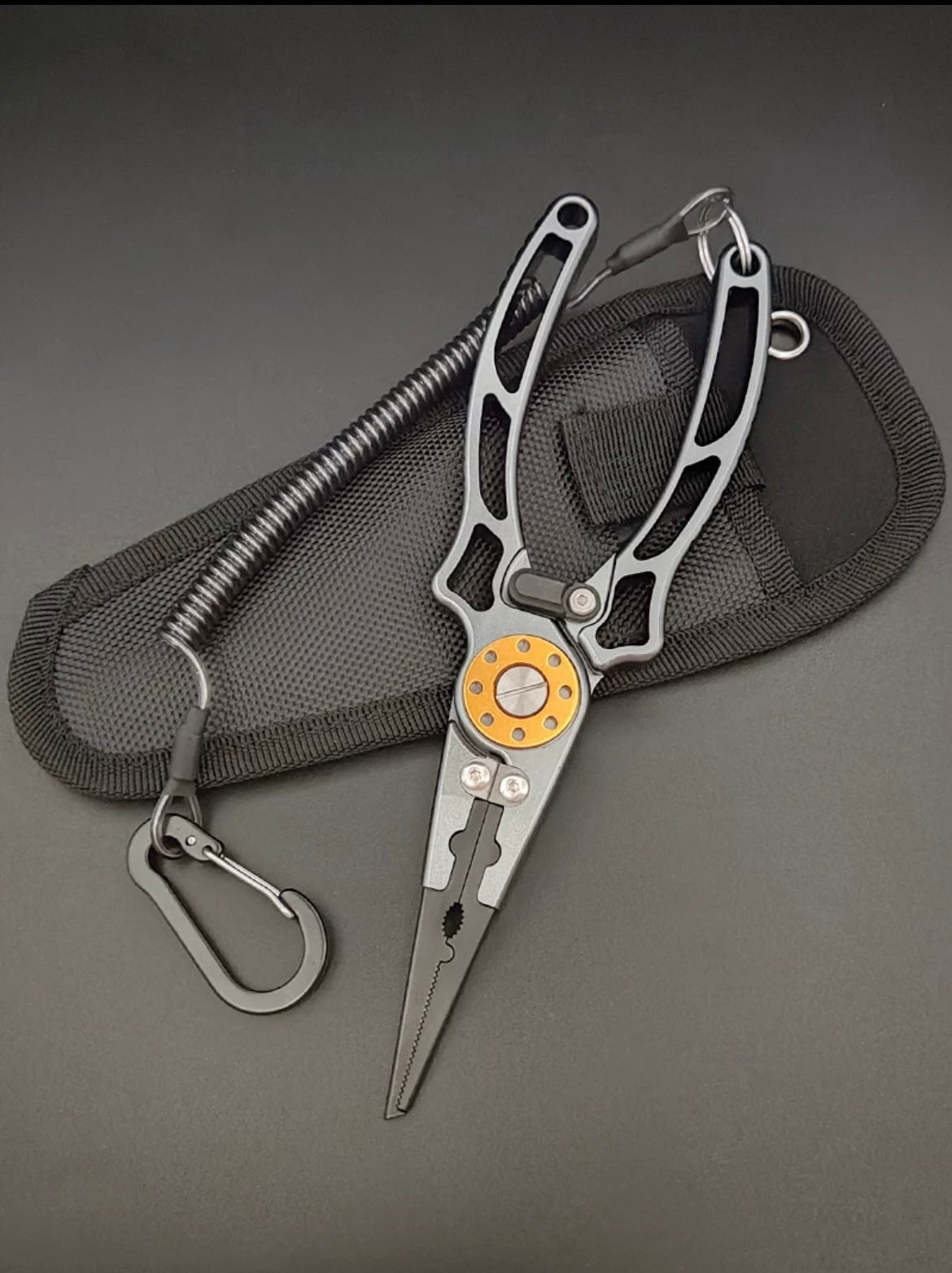 Aluminum Alloy Locking Plier-Send with pliers set &wire core lose hand rope - KIRA Fishing