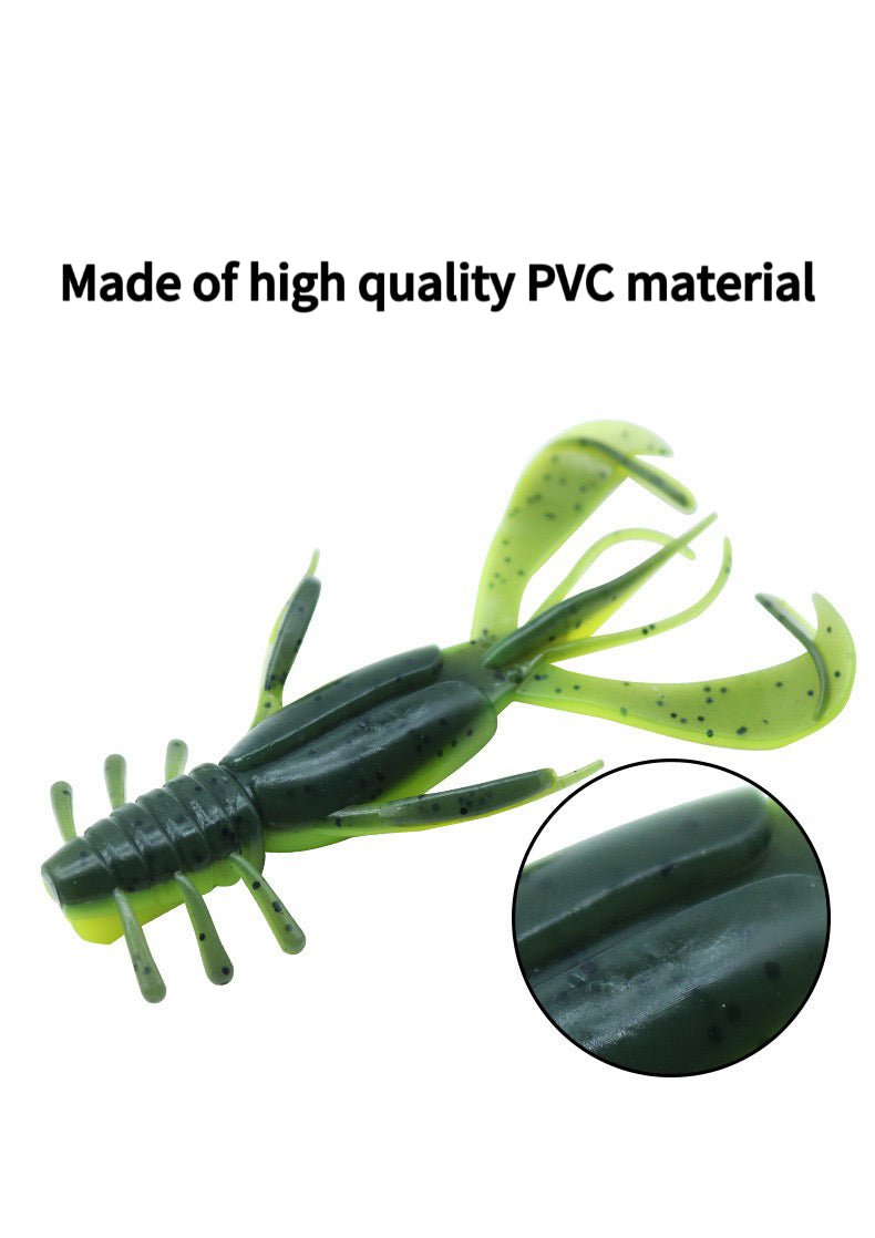 Crawfish Soft Lure Bait Wacky Worms 101mm/10.4g 3pcs - KIRA Fishing