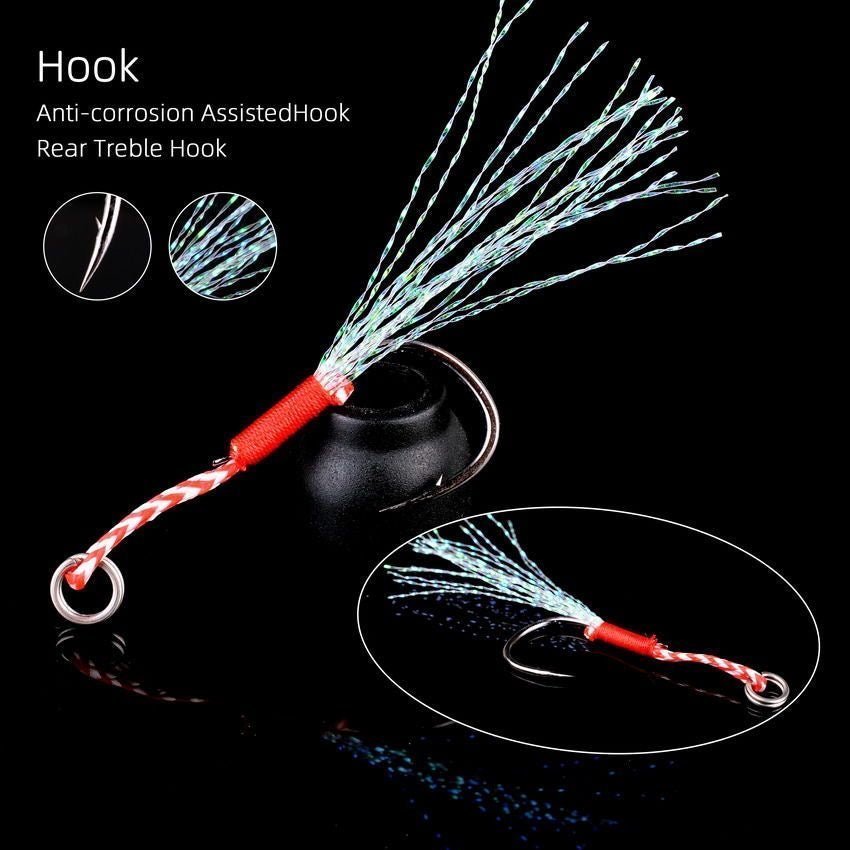 Luminous Metal Jig Fishing Lure Weights 7g-40g - KIRA Fishing