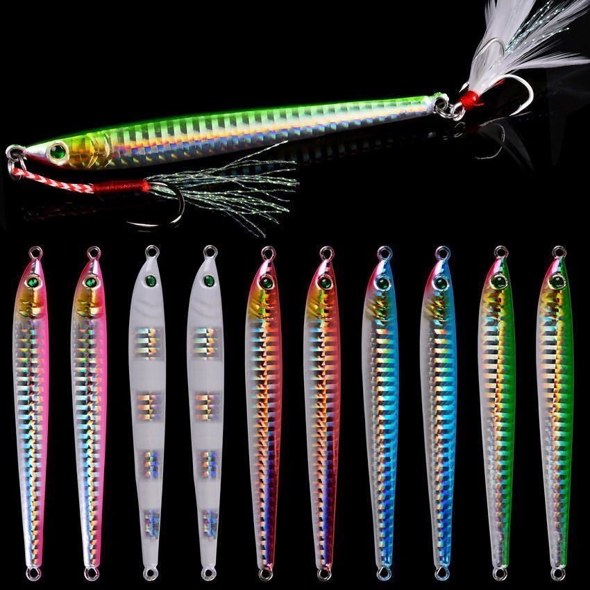 Luminous Metal Jig Fishing Lure Weights 7g-40g - KIRA Fishing