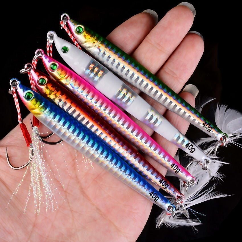 Luminous Metal Jig Fishing Lure Weights 7g-40g - KIRA Fishing