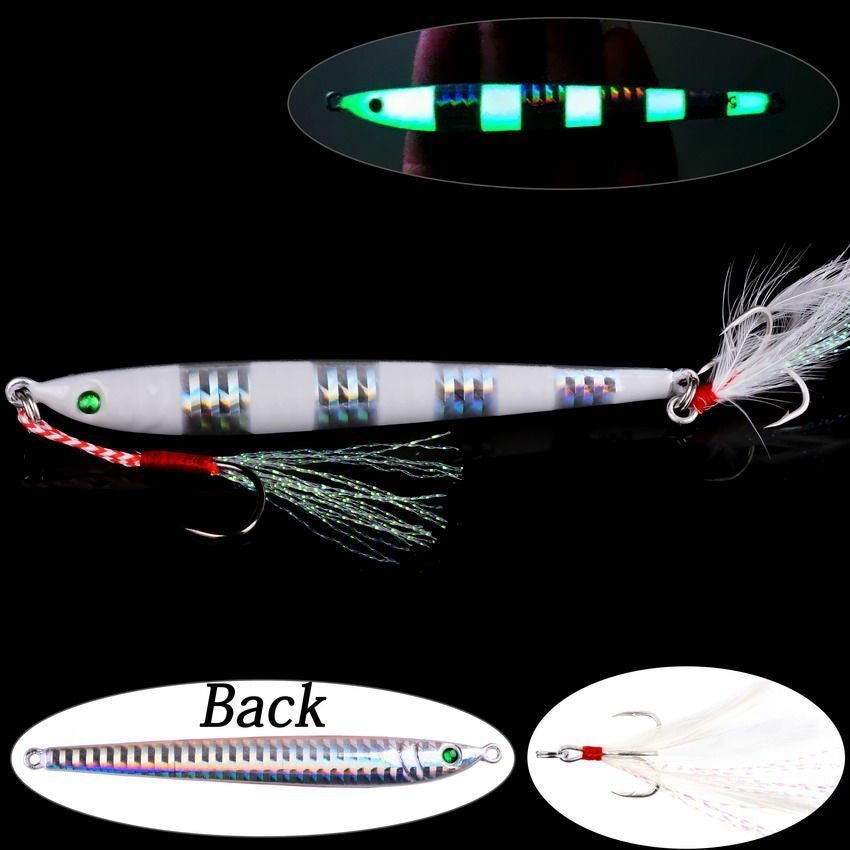 Luminous Metal Jig Fishing Lure Weights 7g-40g - KIRA Fishing