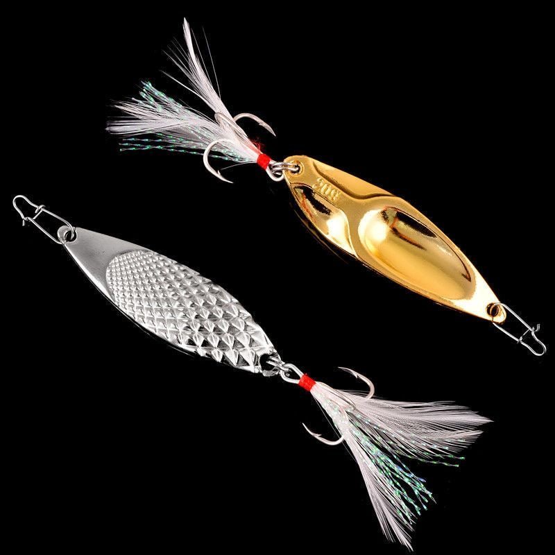 Metal Vib Spinners Spoon Lures 3g-20g 5pcs/10 pcs - KIRA Fishing