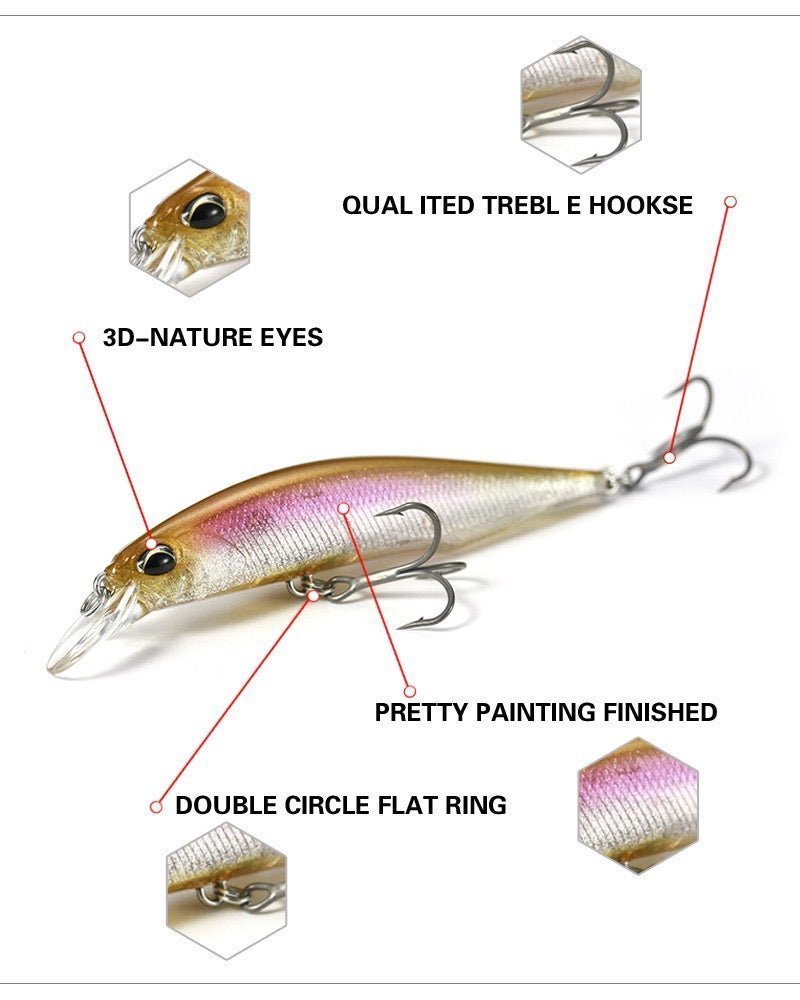 Minnow Floating Jerkbait - KIRA Fishing