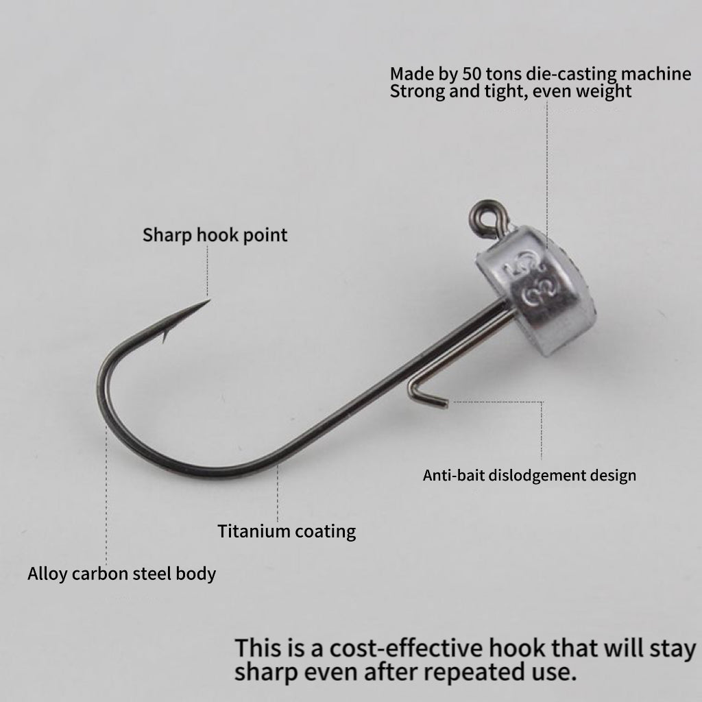 Ned Rig Hooks 1.8g-4.2g 5pcs/10pcs - KIRA Fishing