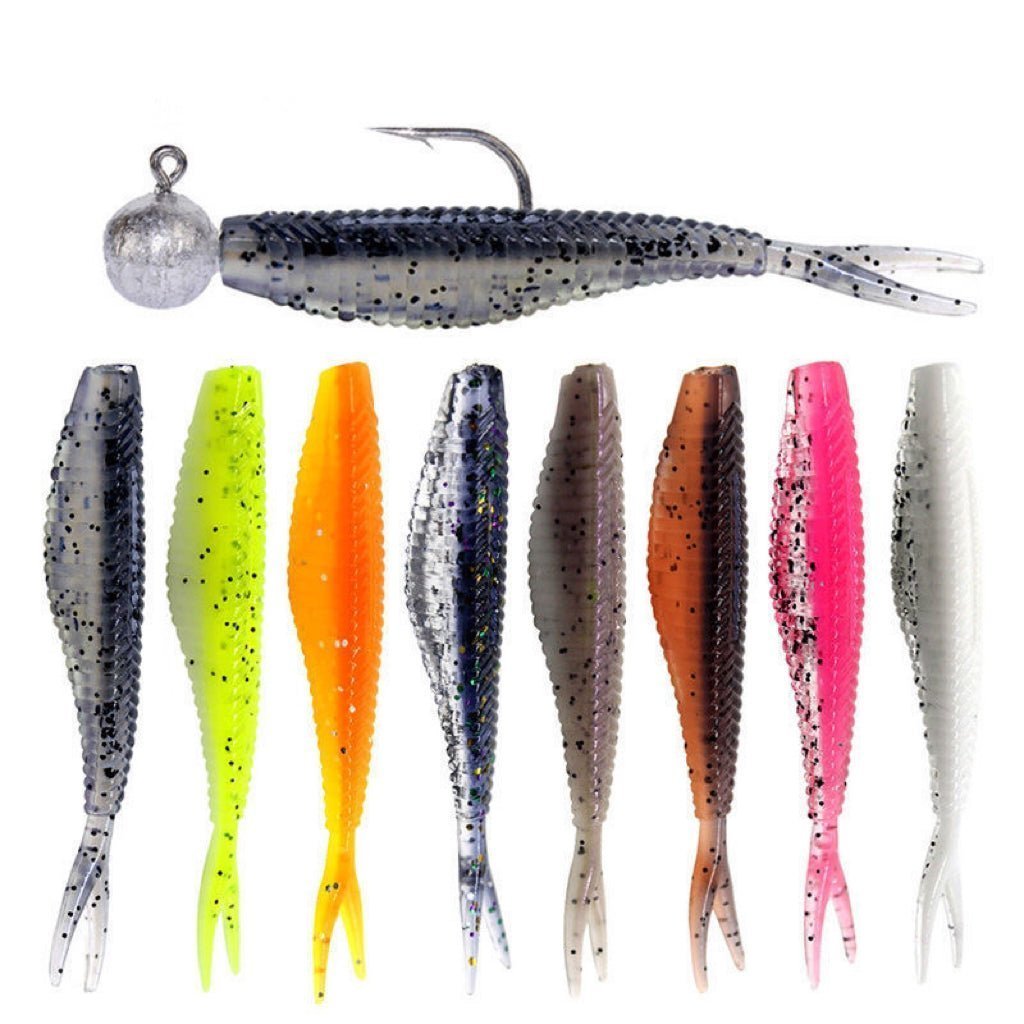 Soft Jerkbaits 70mm/8g 10pcs - KIRA Fishing