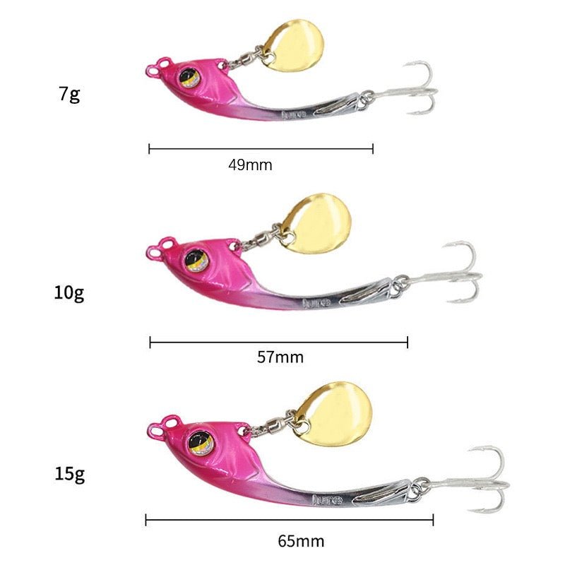Spinner Metal VIB Fishing Lures 7g-15g - KIRA Fishing