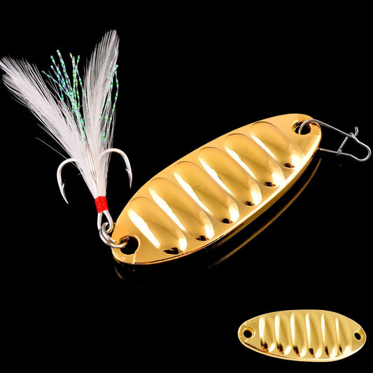 Vibration Metal Spoon Bait 5pcs - KIRA Fishing