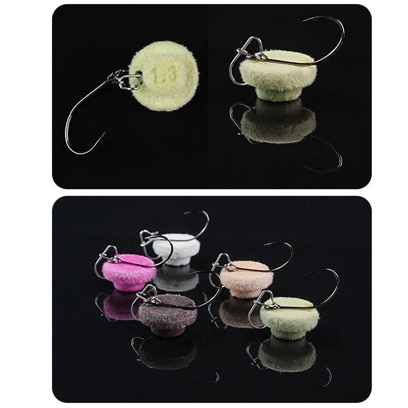 Fluffy Button Flies For Fly Fishing-Trout flies 1.4cm/1.3g KIRA Fishing