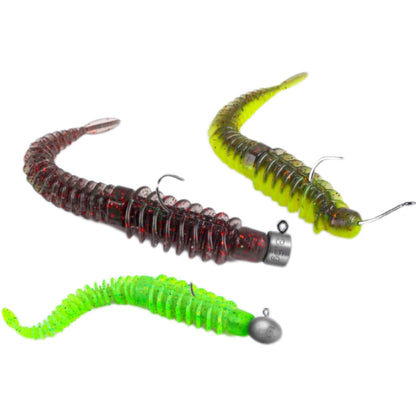 Floating Water Worms for Bass Fishing  8cm/1.6g 10pcs KIRA Fishing