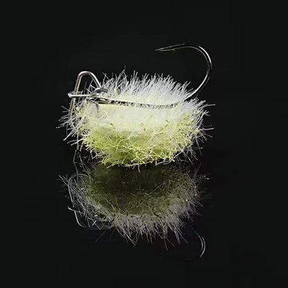 Fluffy Button Flies For Fly Fishing-Trout flies 1.4cm/1.3g KIRA Fishing