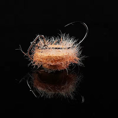 Fluffy Button Flies For Fly Fishing-Trout flies 1.4cm/1.3g KIRA Fishing