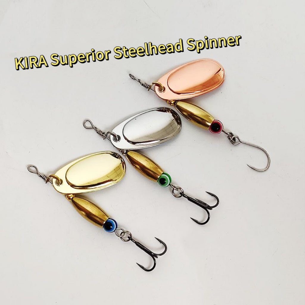 KIRA Superior Steelhead Spinner with BKK Extra Strength Treble Hook 5pcs - KIRA Fishing