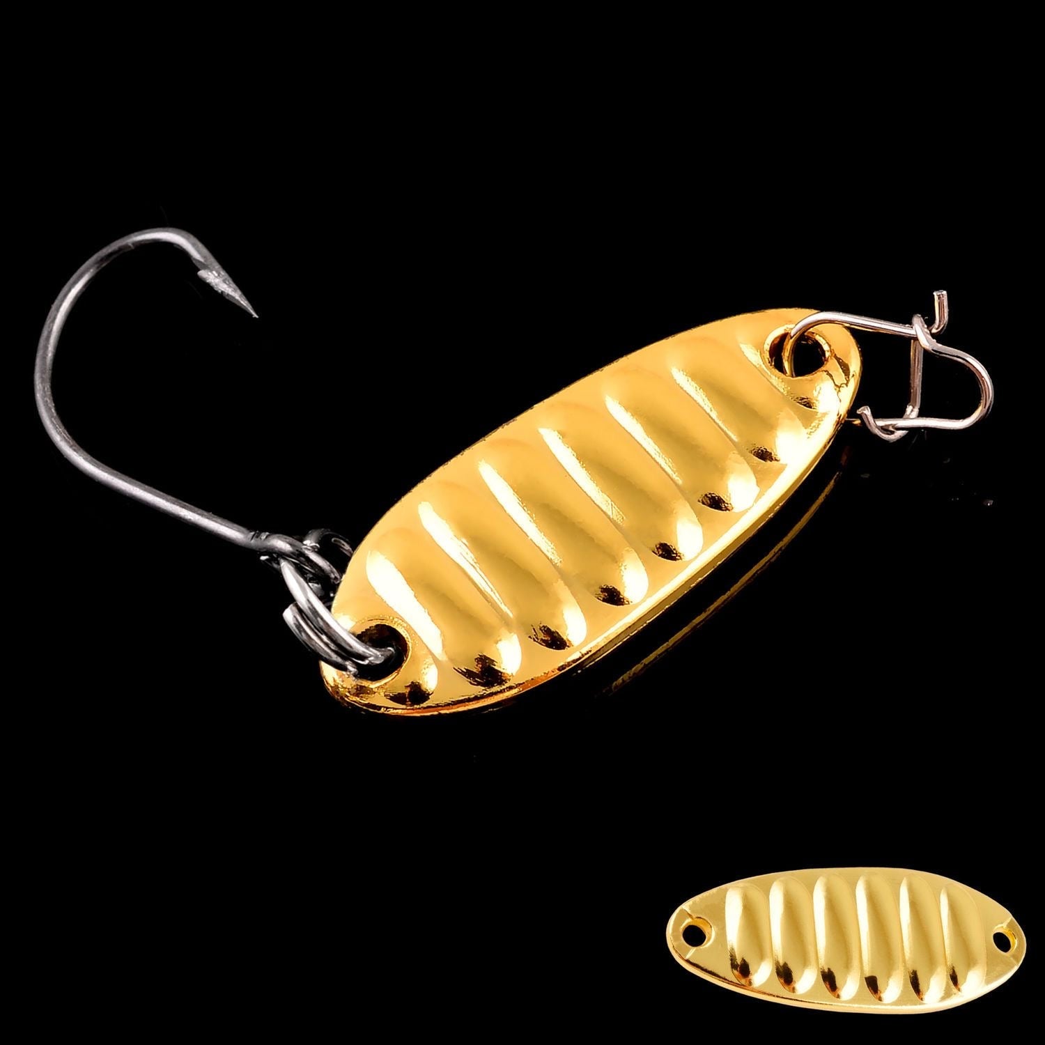 Color Fishing Lure Spoon Metal  Fishing Spoon Lure Single Hook