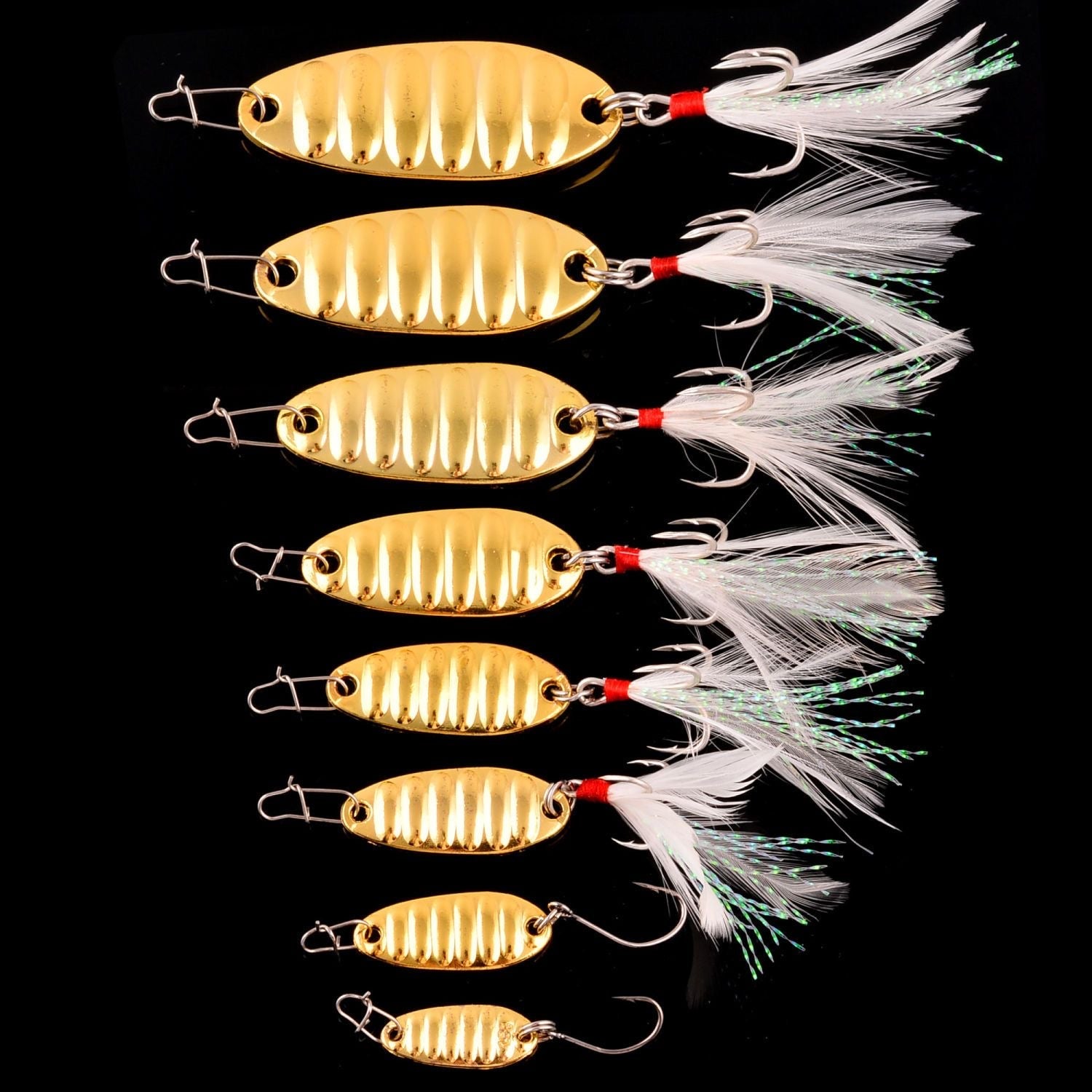 Vibration Metal Spoon Bait 5pcs – KIRA Fishing